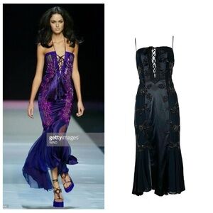 Emanuel Ungaro 2005 crystal corset dress